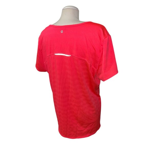 Active Life Womens Bright Pink Short Sleeve Scoop Neck Activewear Top XXL Polyes - Picture 7 of 8
